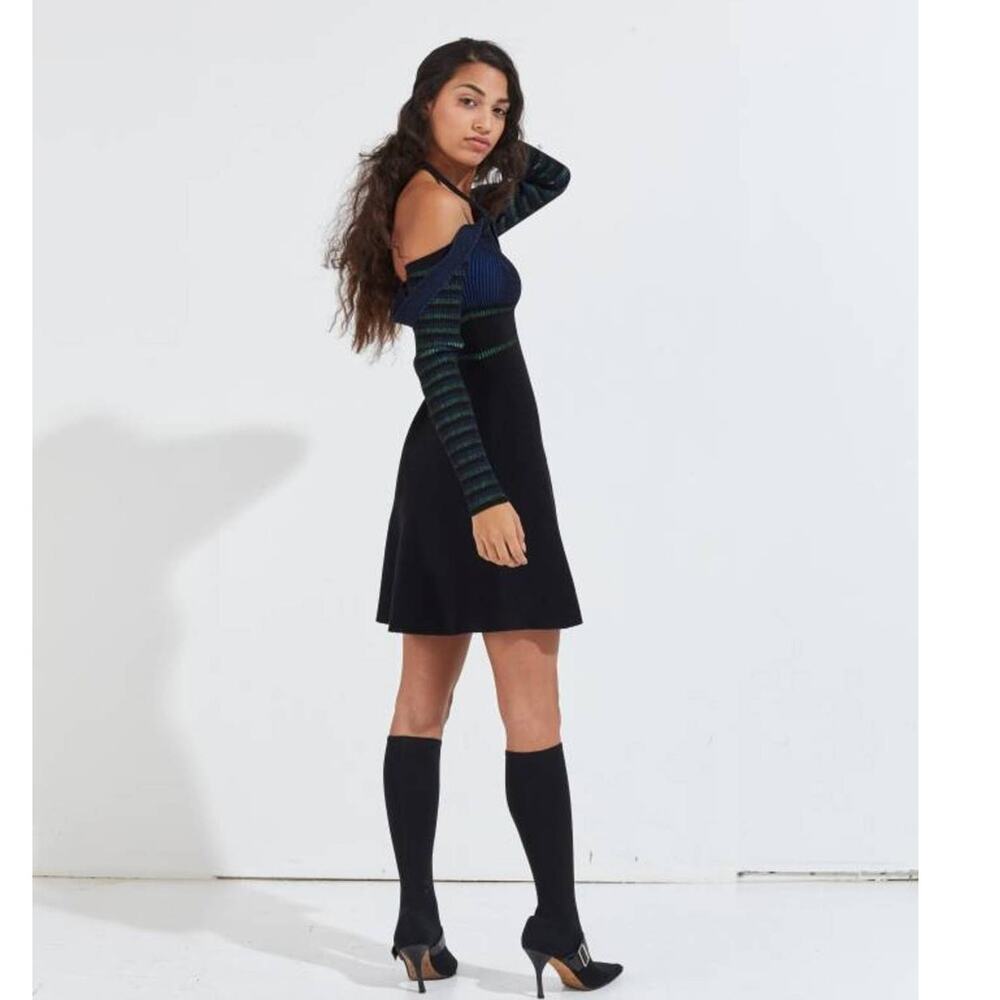 NWT OPENING CEREMONY Striped Flare Dress Size Medium - Picture 5 of 9